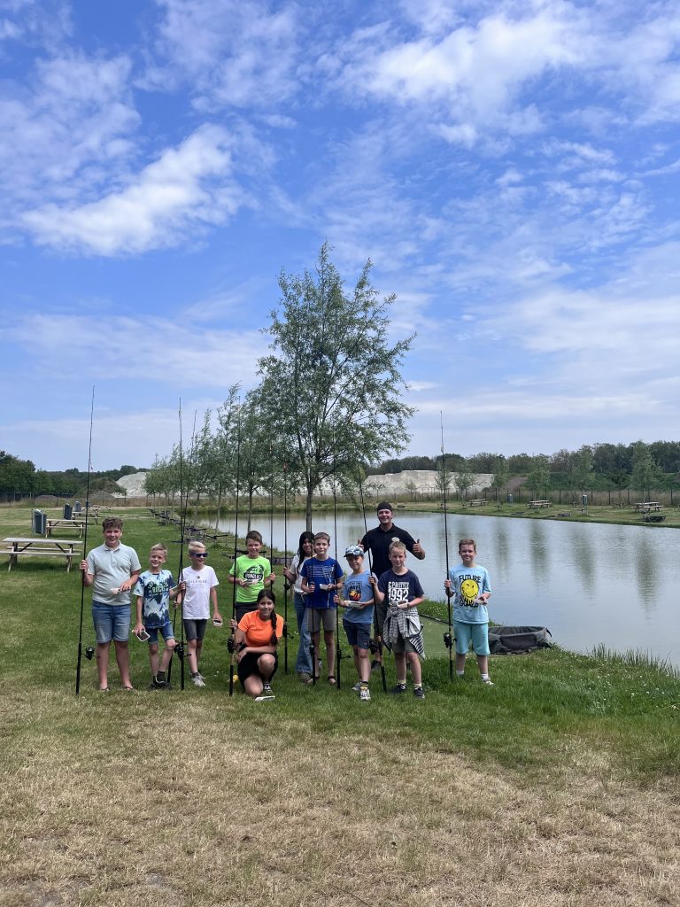 Sfeerimpressie kinderfeestje bij fishing Adventure